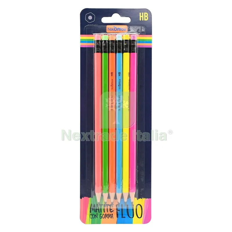 24BLISTER Matita con Gomma 6 pezzi — Articoli per ufficio — rif. FERX.5073242NLM