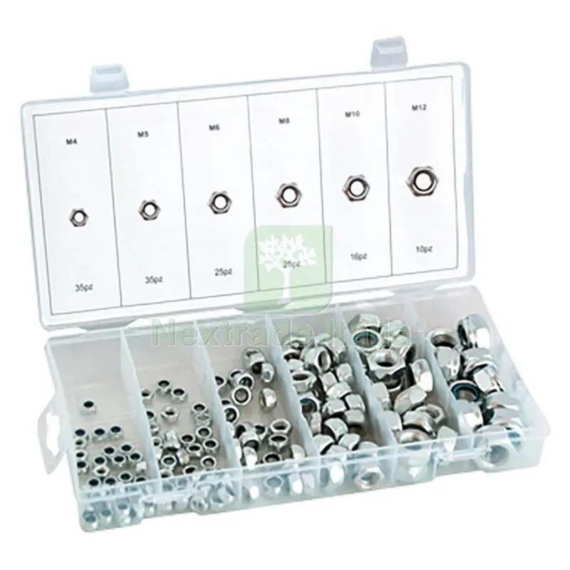 Assortimento Dadi Esagonali Autobloccanti totale 146 pz — Bulloni, dadi e rondelle — rif. FERX.3159250NLM Assortimento Dadi Esagonali Autobloccanti totale 146 pz — Bulloni, dadi e rondelle — rif. FERX.3159250NLM