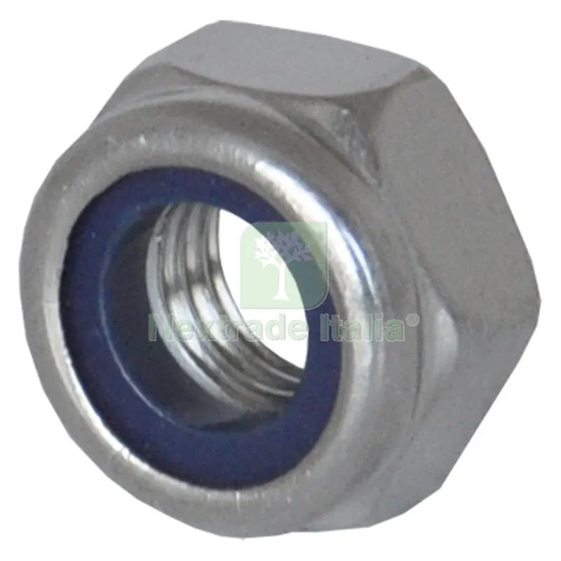 1000C% DADO ESAGONALE AUTOBLOCCANTE INOX A2 M 5 — Bulloni, dadi e rondelle — rif. FERX.410716NLM