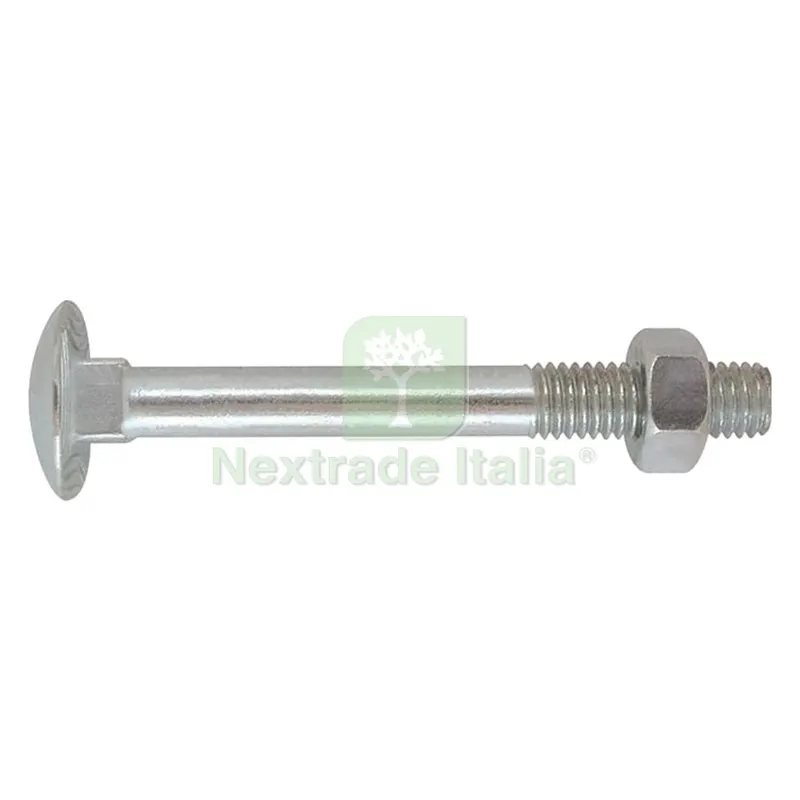 200C% BULLONE ZINCATO TESTA TONDA T.T.Q.S.T.D.E. 5 x 16 — Bulloni, dadi e rondelle — rif. FERX.410198NLM 200C% BULLONE ZINCATO TESTA TONDA T.T.Q.S.T.D.E. 5 x 16 — Bulloni, dadi e rondelle — rif. FERX.410198NLM