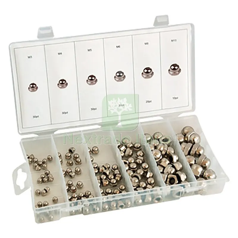 Assortimento Dadi Ciechi Esagonali totale 150 pz — Bulloni, dadi e rondelle — rif. FERX.3159256NLM