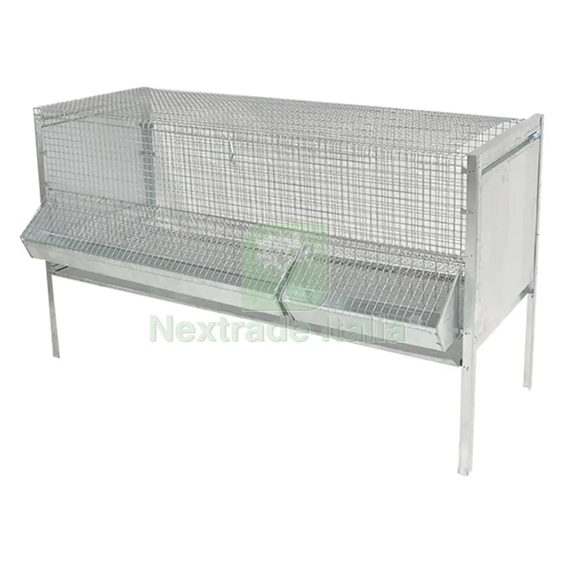 GABBIA POLLI PIEGHEVOLE 'LUXURY' cm 140 x 50 x H 80 — Vasi e fioriere — rif. FERX.604702NLM