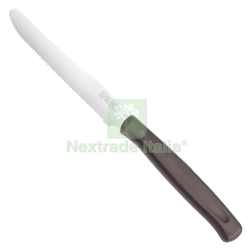 COLTELLO DA TAVOLA SEGHETTATO manico rosso — Cucina e coltelleria — rif. FERX.8020209NLM