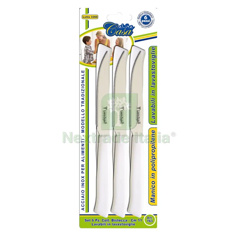 Coltello da Tavola Seghettato lama mm 110 nx1 — Cucina e coltelleria — rif. FERX.8020181NLM Coltello da Tavola Seghettato lama mm 110 nx1 — Cucina e coltelleria — rif. FERX.8020181NLM