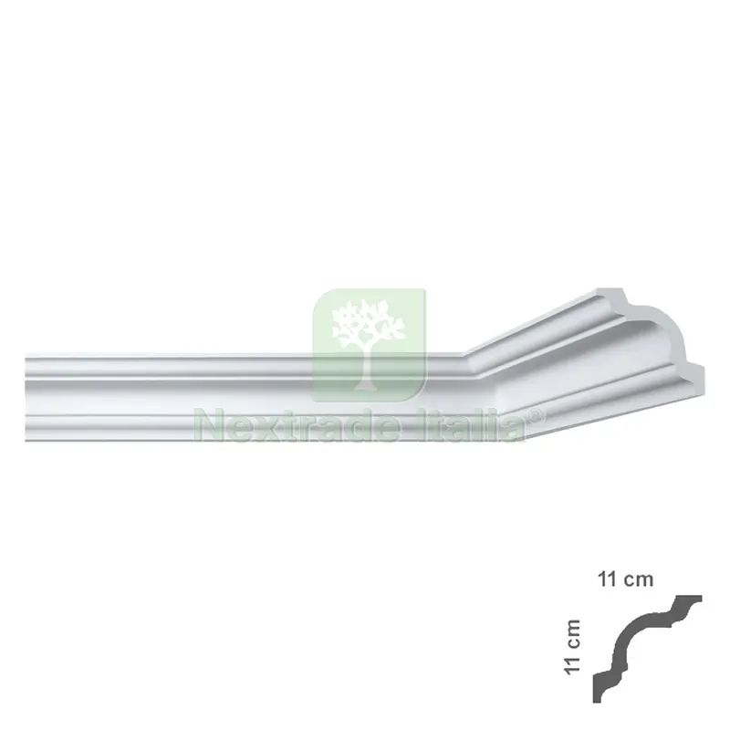 50PZ CORNICE DECORATIVA PER SOFFITTO mod. I790 - mm 110 x 110 — Cornici e profili decorativi — rif. FERX.913158NLM 50PZ CORNICE DECORATIVA PER SOFFITTO mod. I790 - mm 110 x 110 — Cornici e profili decorativi — rif. FERX.913158NLM