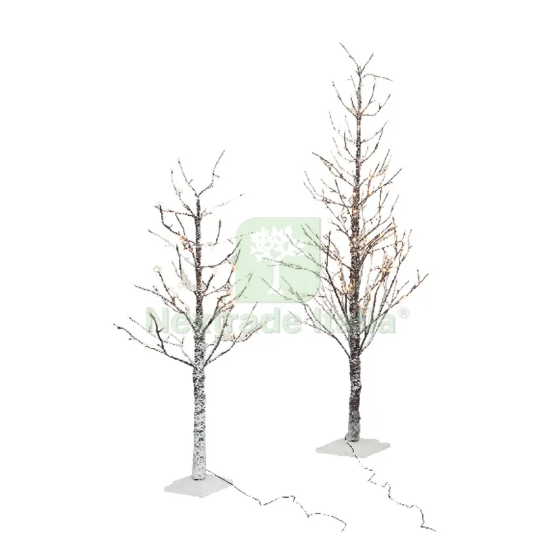ALBERO TRONCO E RAMI INNEVATI CON LUCI LED h. 210 cm - 306 luci led