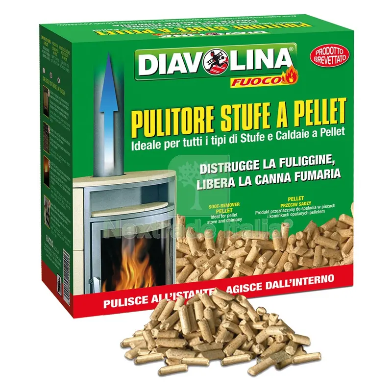 10CF DIAVOLINA 'PELLET - SPAZZACAMINO' art. 15020 — Stufe e camini — rif. FERX.7008212NLM 10CF DIAVOLINA 'PELLET - SPAZZACAMINO' art. 15020 — Stufe e camini — rif. FERX.7008212NLM