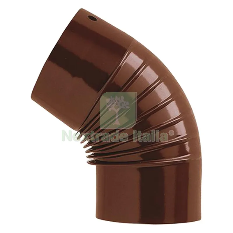 GOMITO SMALTATO ø cm 10 45° marrone — Cemento, malte e collanti edili — rif. FERX.7015510NLM GOMITO SMALTATO ø cm 10 45° marrone — Cemento, malte e collanti edili — rif. FERX.7015510NLM