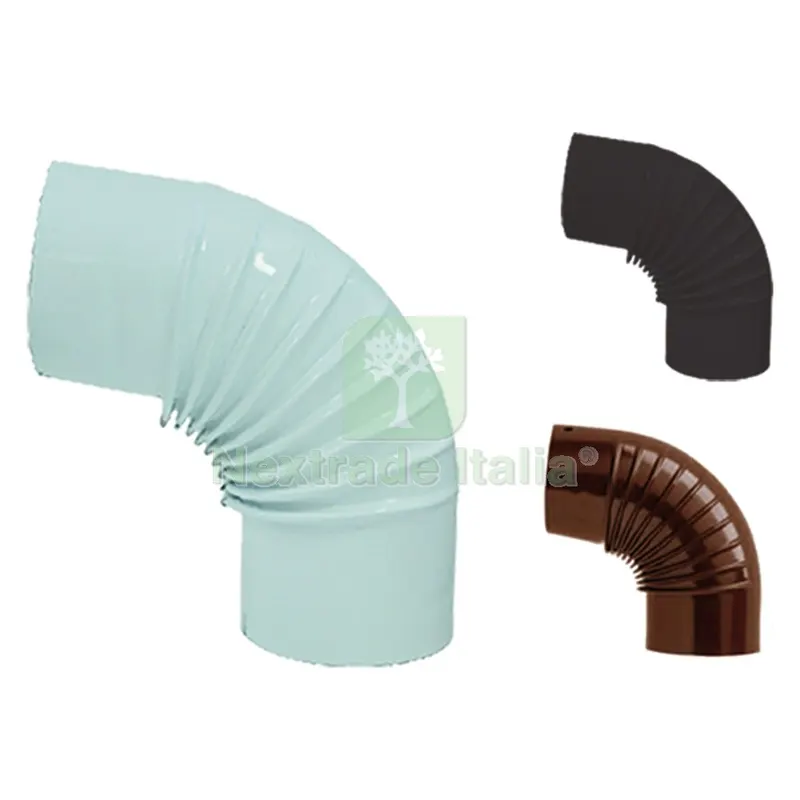 GOMITO SMALTATO ø cm 8 90° bianco — Cemento, malte e collanti edili — rif. FERX.701540NLM GOMITO SMALTATO ø cm 8 90° bianco — Cemento, malte e collanti edili — rif. FERX.701540NLM