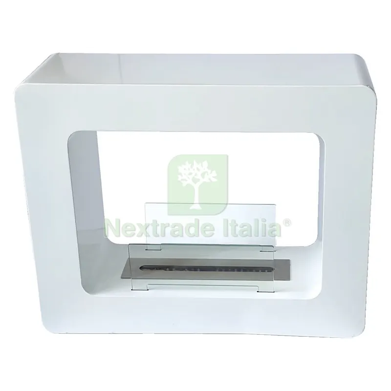 BIOCAMINO DA PAVIMENTO 'TIKAL' kw 4 - colore bianco — Stufe e camini — rif. FERX.7007954NLM