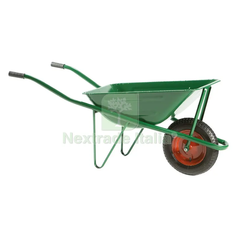 CARRIOLA TUBOLARE 'LEGGERA' perno lungo - capacità 75 litri — Attrezzi da giardino — rif. FERX.102753NLM
