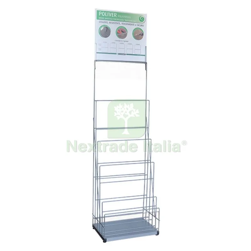 Espositore per Vetro Sintetico cm 53 x 34 x h 200 — Articoli per ufficio — rif. FERX.104902NLM Espositore per Vetro Sintetico cm 53 x 34 x h 200 — Articoli per ufficio — rif. FERX.104902NLM