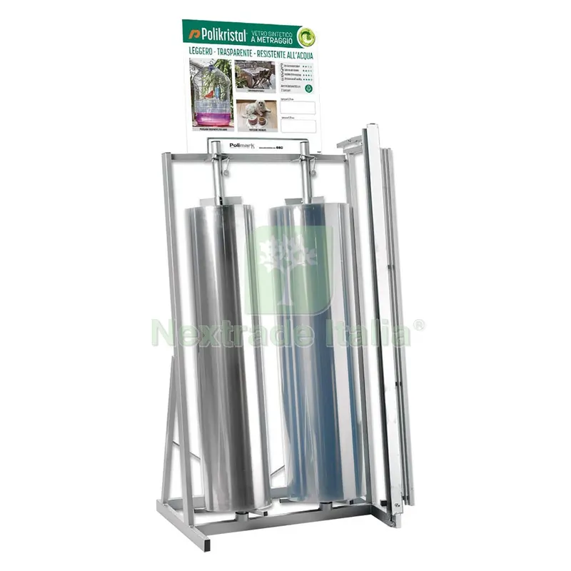 Espositore Vetro Sintetico in Rotoli cm 75 x 50 x h 160 — Articoli per ufficio — rif. FERX.1048003NLM Espositore Vetro Sintetico in Rotoli cm 75 x 50 x h 160 — Articoli per ufficio — rif. FERX.1048003NLM