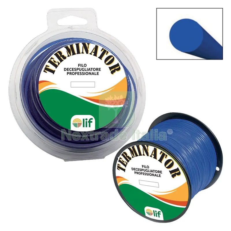 6RT FILO PROFESSIONALE 'TERMINATOR' mm 3,3 mt 50 — Attrezzi da giardino — rif. FERX.6208130NLM 6RT FILO PROFESSIONALE 'TERMINATOR' mm 3,3 mt 50 — Attrezzi da giardino — rif. FERX.6208130NLM
