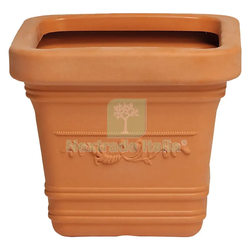 FIORIERA QUADRA 'PRESTIGE' cm 40 x 40 h.35 - lt.33 — Vasi e fioriere — rif. FERX.6126630NLM