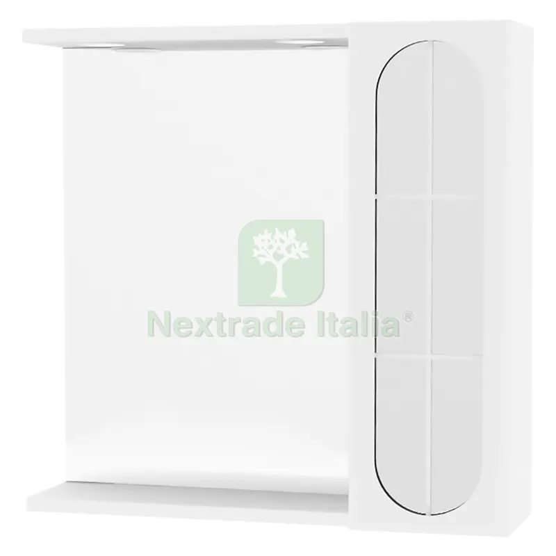 Specchiera da Bagno Pensile Singolo 'INA' cm 57 x 16 x h.57 - laccato bianco — Quadri e cornici — rif. FERX.2061332NLM Specchiera da Bagno Pensile Singolo 'INA' cm 57 x 16 x h.57 - laccato bianco — Quadri e cornici — rif. FERX.2061332NLM