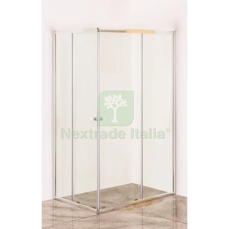 BOX DOCCIA CRISTALLO DUE PORTE 'ACQUA MARINA' cm 70 x 120 - H 185 — Accessori bagno — rif. FERX.2070164NLM BOX DOCCIA CRISTALLO DUE PORTE 'ACQUA MARINA' cm 70 x 120 - H 185 — Accessori bagno — rif. FERX.2070164NLM