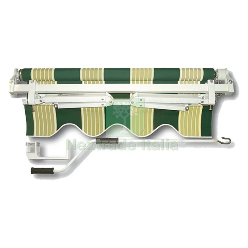 Tenda da Sole Avvolgibile cm.400 x H.250 - giallo/bianco — Tende e zanzariere — rif. FERX.8048761NLM Tenda da Sole Avvolgibile cm.400 x H.250 - giallo/bianco — Tende e zanzariere — rif. FERX.8048761NLM
