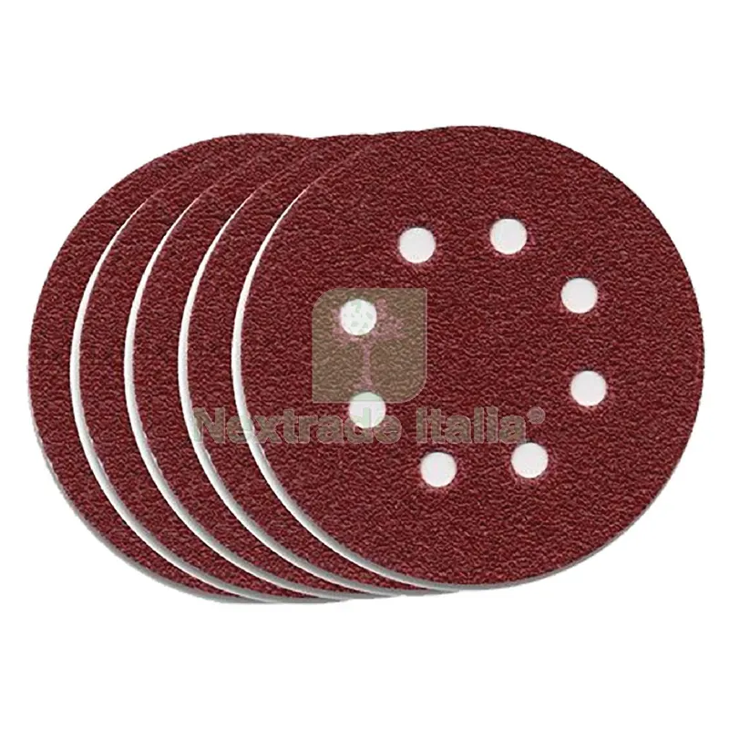Dischi in Carta Abrasiva per Levigatrice da Muro i 5 pezzi - ø225 mm -art.STA39297-XJ — Punte, frese e dischi — rif. FERX.5041125NLM Dischi in Carta Abrasiva per Levigatrice da Muro i 5 pezzi - ø225 mm -art.STA39297-XJ — Punte, frese e dischi — rif. FERX.5041125NLM