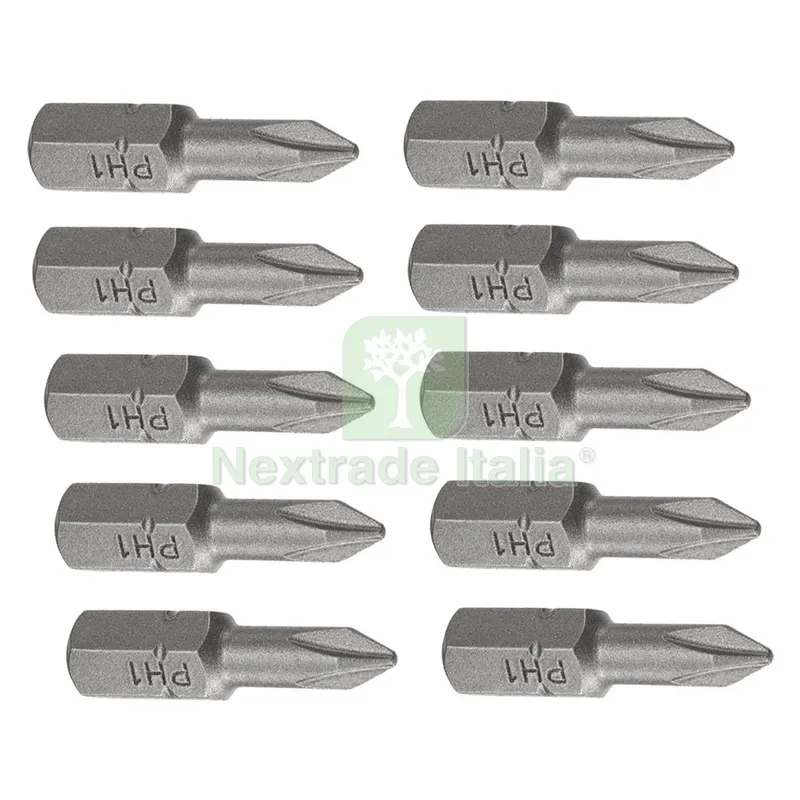 INSERTI PER AVVITATORI IN SET misti (6 pz) PH1-2-3 + SL4-6-7.2 — Punte, frese e dischi — rif. FERX.5069004NLM