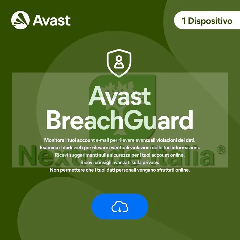 AVAST BREANCH GUARD 1 ANNO - 1 DISPOSITIVO PC - MAC — Software e licenze — rif. AVABR.1