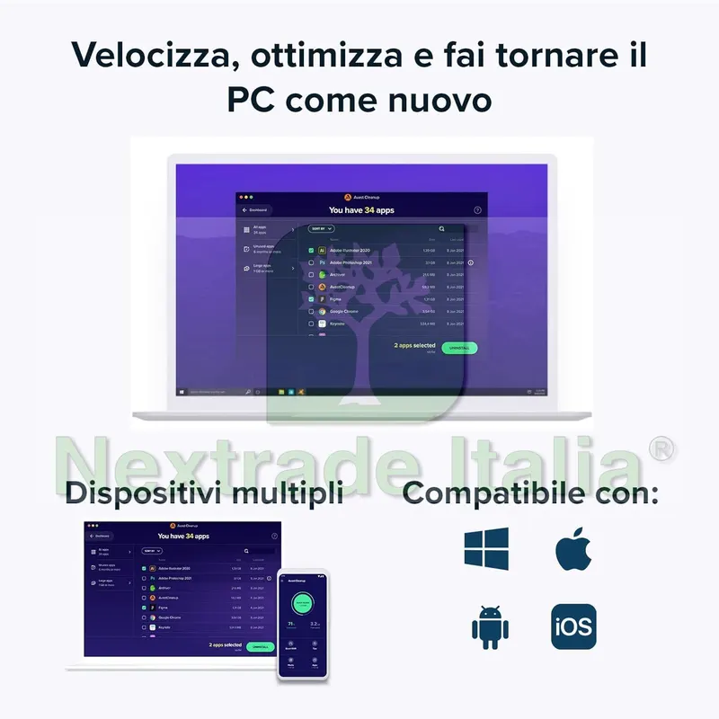 AVAST CLEANUP PREMIUM 1 ANNO - 10 PC - MAC - ANDROID - IOS — Software e licenze — rif. AVAup.10 — foto 5 AVAST CLEANUP PREMIUM 1 ANNO - 10 PC - MAC - ANDROID - IOS — Software e licenze — rif. AVAup.10 — foto 5