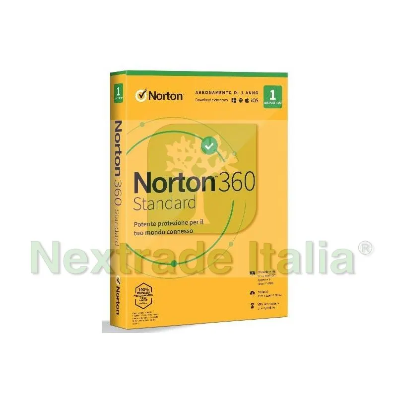 Norton 360 standard 2023 PC/MAC/ANDROID/IOS 1 ANNO 1 PC — Software e licenze — rif. LOAN.1823 Norton 360 standard 2023 PC/MAC/ANDROID/IOS 1 ANNO 1 PC — Software e licenze — rif. LOAN.1823