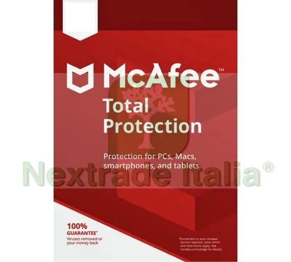 McAfee Total Protection 2022 - PC / MAC / ANDROID / IOS — Software e licenze — rif. LOAN.6