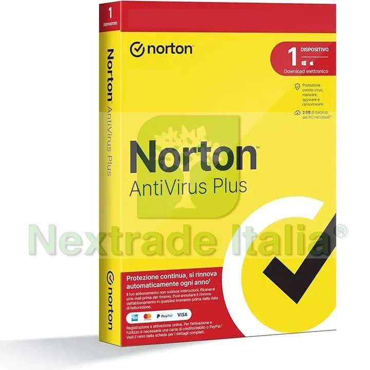 Norton antivirus plus 2024 - PC / MAC 1 ANNO-1 DISPOSITIVO — Software e licenze — rif. Nap241.1 Norton antivirus plus 2024 - PC / MAC 1 ANNO-1 DISPOSITIVO — Software e licenze — rif. Nap241.1