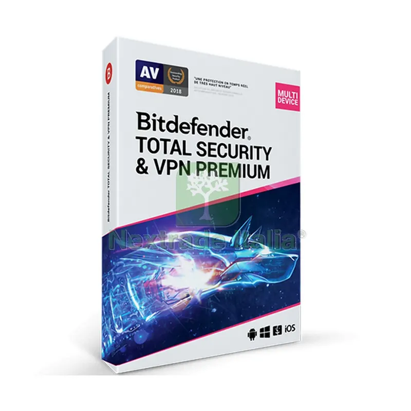 BITDEFENDER TOTAL SECURITY & VPN PREMIUM 2023 - Licenza - 3 dispositivi - 1 Anno windows/mac0S — Software e licenze — rif. fendsecvpn233d1a BITDEFENDER TOTAL SECURITY & VPN PREMIUM 2023 - Licenza - 3 dispositivi - 1 Anno windows/mac0S — Software e licenze — rif. fendsecvpn233d1a