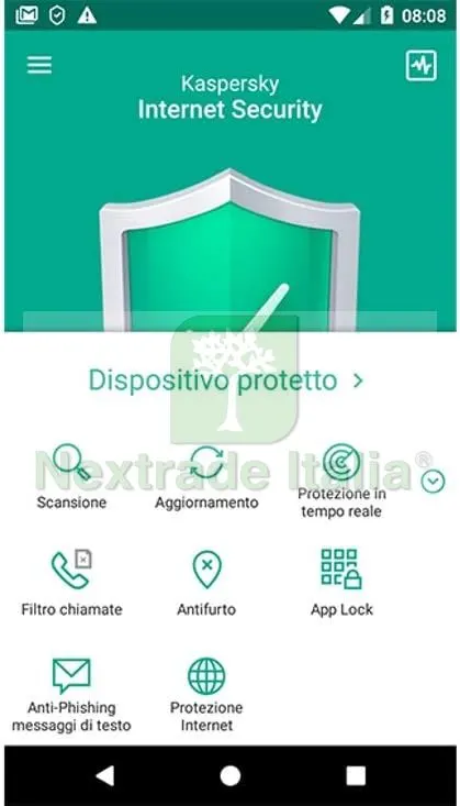Kaspersky Internet Security for Android - 2 Dispositivo - 1 Anno — Software e licenze — rif. kasmob.2.a — foto 2 Kaspersky Internet Security for Android - 2 Dispositivo - 1 Anno — Software e licenze — rif. kasmob.2.a — foto 2