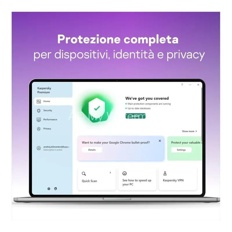 KASPERSKY TOTAL SECURITY 2021 PC / MAC / ANDROID/ IOS -2 ANNI - 5 DISPOSITIVI — Software e licenze — rif. kastot5.1.20.2y — foto 4 KASPERSKY TOTAL SECURITY 2021 PC / MAC / ANDROID/ IOS -2 ANNI - 5 DISPOSITIVI — Software e licenze — rif. kastot5.1.20.2y — foto 4