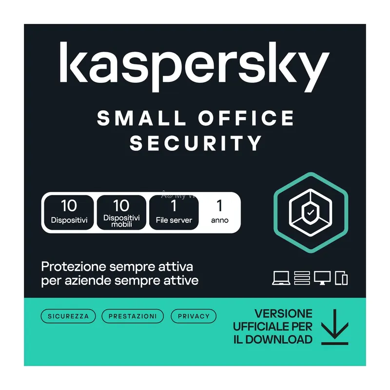 KASPERSKY SMALL OFFICE SECURITY - PC / MAC / ANDROID/ IOS-10 UTENTI- 1 SERVER - 1 ANNO — Software e licenze — rif. ksos101.1.a KASPERSKY SMALL OFFICE SECURITY - PC / MAC / ANDROID/ IOS-10 UTENTI- 1 SERVER - 1 ANNO — Software e licenze — rif. ksos101.1.a