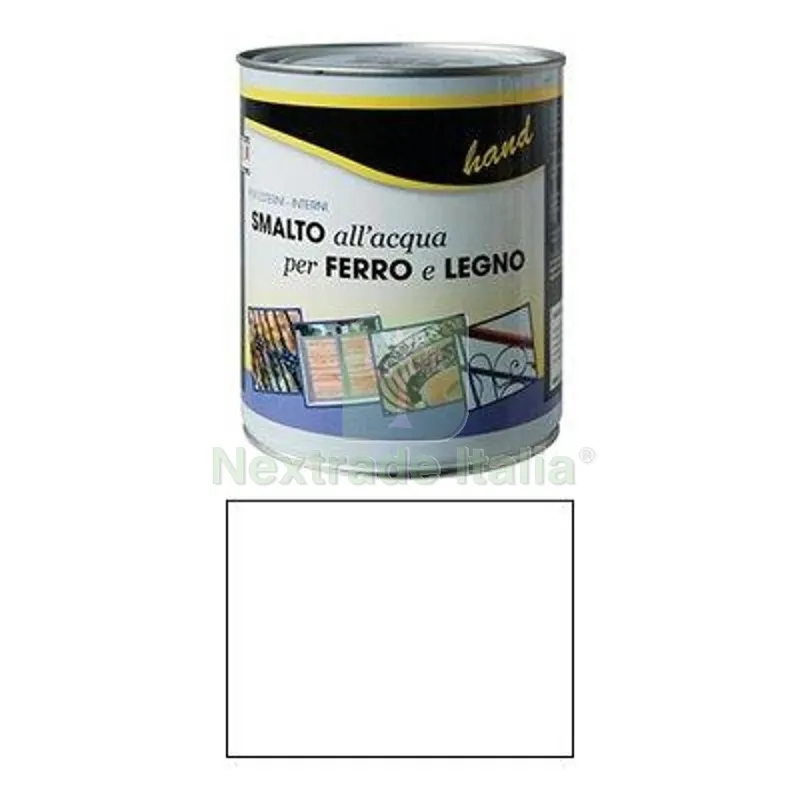 6PZ SMALTO ACQUA WORKIT BIANCO LUCIDO RAL 9010 ML 750 — Vernici e smalti — rif. FERX.VIR1100055