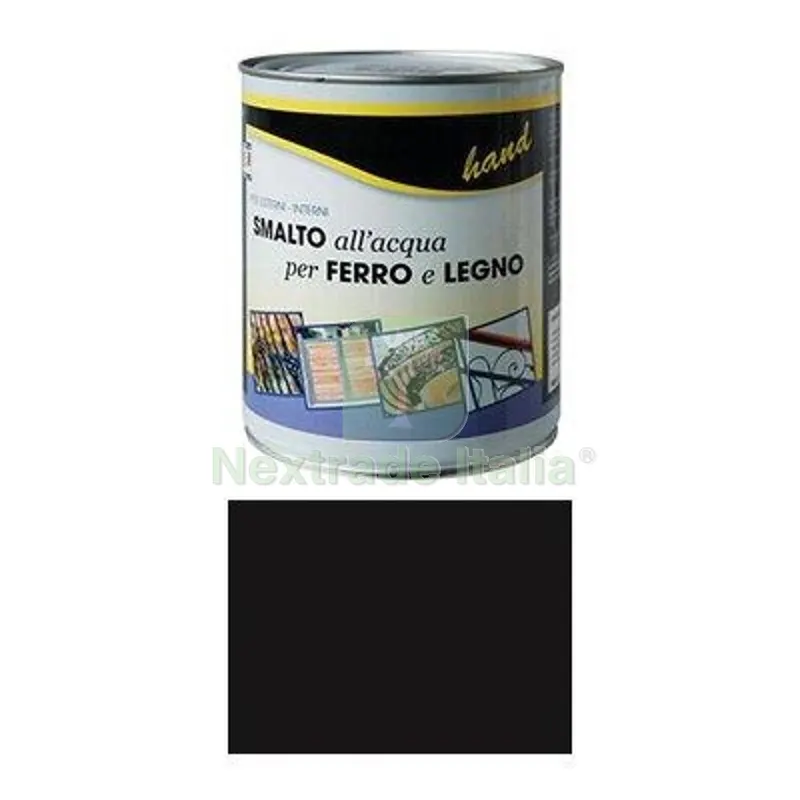 6PZ Smalto Acqua Workit Nero Lucido RAL 9011 ML 750 — Vernici e smalti — rif. FERX.VIR1100057