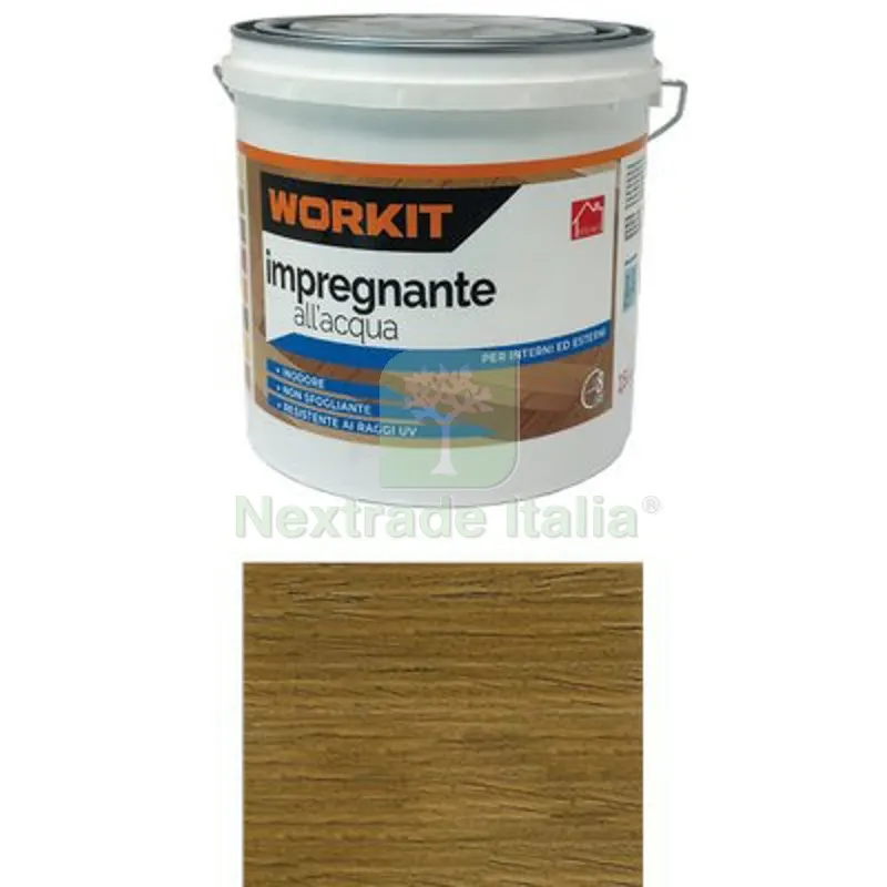 2PZ Impregnante Acqua Workit Noce Scuro LT 2,5 ML 2500 — Vernici e smalti — rif. FERX.VIR1100423