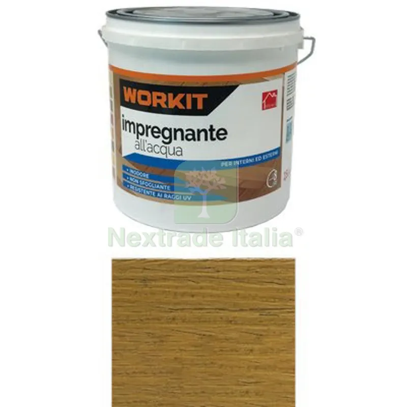 2PZ IMPREGNANTE ACQUA WORKIT NOCE CHIARO LT 2,5 ML 2500 — Vernici e smalti — rif. FERX.VIR1100424 2PZ IMPREGNANTE ACQUA WORKIT NOCE CHIARO LT 2,5 ML 2500 — Vernici e smalti — rif. FERX.VIR1100424