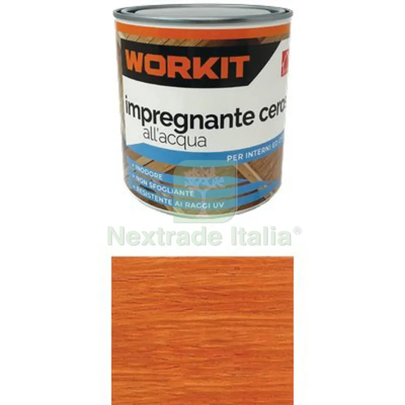 6PZ Impregnante Ceroso Acqua Workit Mogano ML 750 Colore Mogano — Vernici e smalti — rif. FERX.VIR1100437