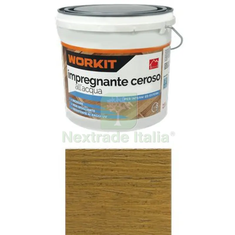 IMPREGNANTE CEROSO ACQUA WORKIT NOCE CHIARO LT 2,5 ML 2500 — Vernici e smalti — rif. FERX.VIR1100444 IMPREGNANTE CEROSO ACQUA WORKIT NOCE CHIARO LT 2,5 ML 2500 — Vernici e smalti — rif. FERX.VIR1100444