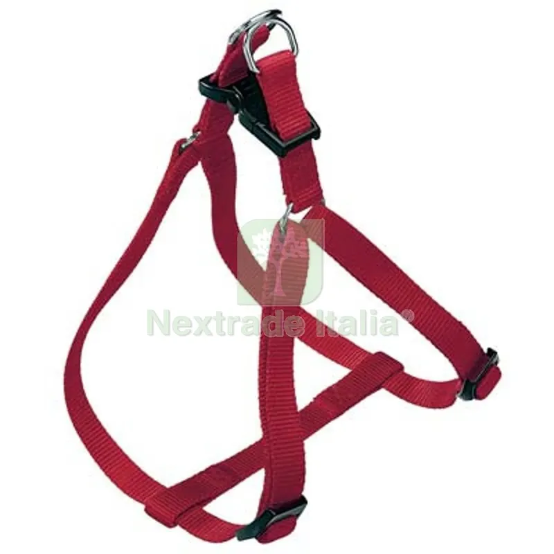 2PZ PETTORINA NYLON ROSSO MEDIUM CM 42/60 Colore Rosso — Cani — rif. FERX.VIR1134644
