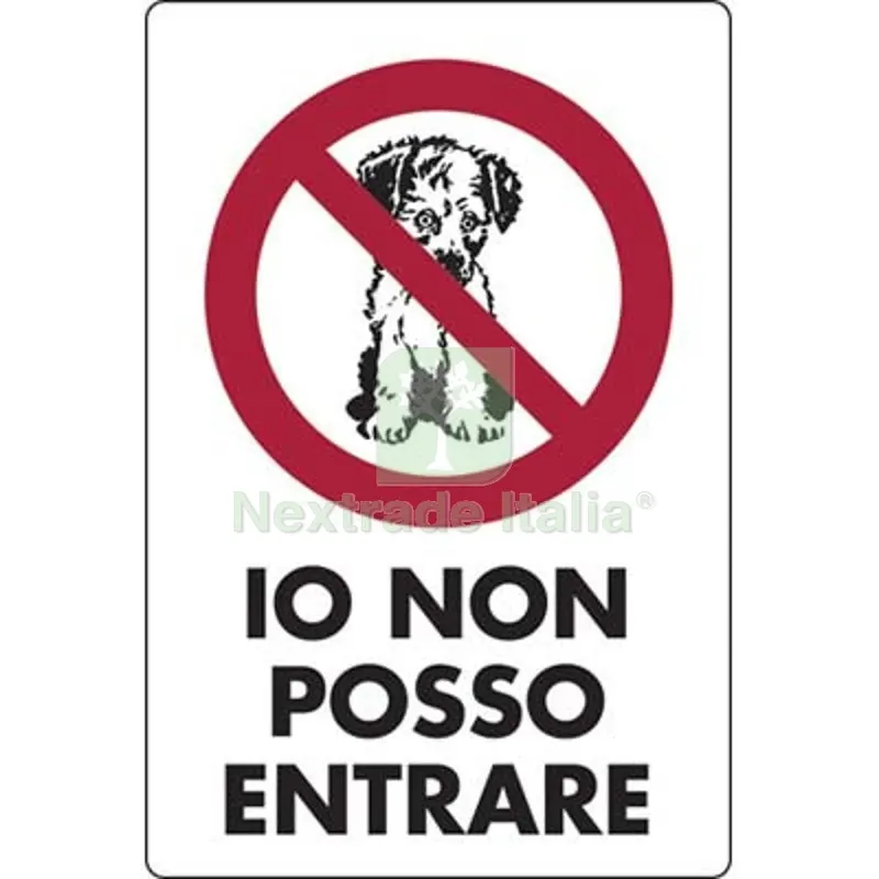 10PZ Targa Segnaletica IO NON Posso Entrare PP CM 20X30 — Utensili e segnaletica — rif. FERX.VIR1134704