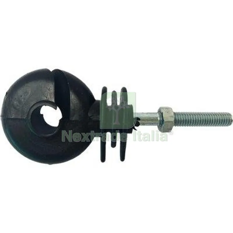 50PZ ISOLATORE ELETTRORECINZIONE OCCHIOLO VITE FERRO X FILO + CORDA — Reti e recinzioni — rif. FERX.VIR1140024