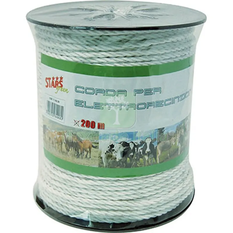 Corda Elettrorecinzione Stars Fili Acciaio 6 MM 6 MT 200 Ø Mm 6,0 — Reti e recinzioni — rif. FERX.VIR1140036 Corda Elettrorecinzione Stars Fili Acciaio 6 MM 6 MT 200 Ø Mm 6,0 — Reti e recinzioni — rif. FERX.VIR1140036