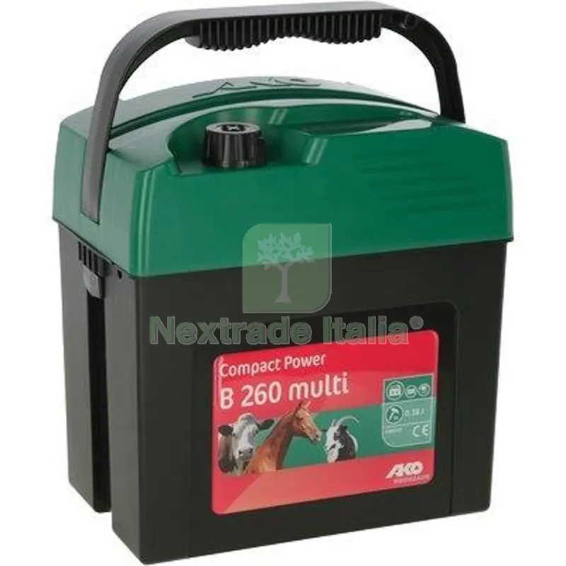Elettrorecinzione AKO B260 Kerbl Volt 9/12/230 KM Max 8 KM 8 Volt 9-12-230 — Reti e recinzioni — rif. FERX.VIR1150006