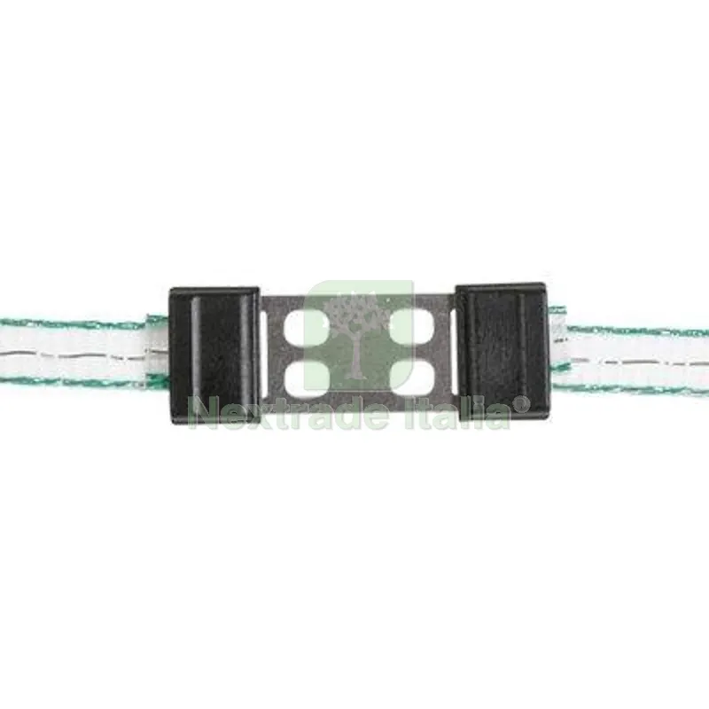Connettore Fettuccia Elettrorecinzione AKO Kerbl Acciaio Inox MM 20 CF=PZ 5 — Reti e recinzioni — rif. FERX.VIR1150067