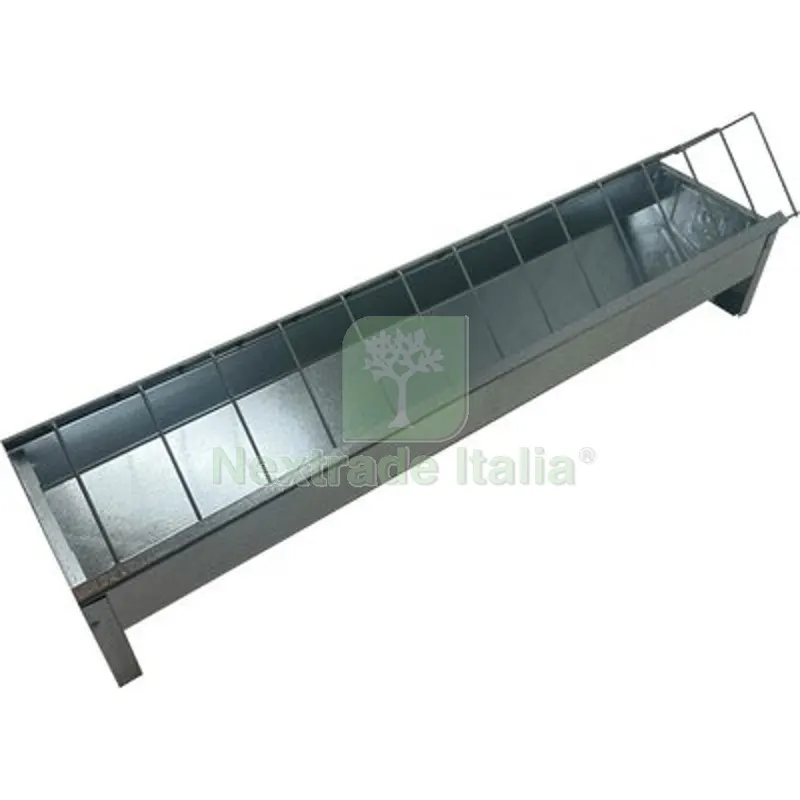 2PZ MANGIATOIA AVICOLI A BARRETTA ACCIAIO ZINCATO CM 75 CM 15x75 — Mangimi e alimentazione — rif. FERX.VIR1151513 2PZ MANGIATOIA AVICOLI A BARRETTA ACCIAIO ZINCATO CM 75 CM 15x75 — Mangimi e alimentazione — rif. FERX.VIR1151513