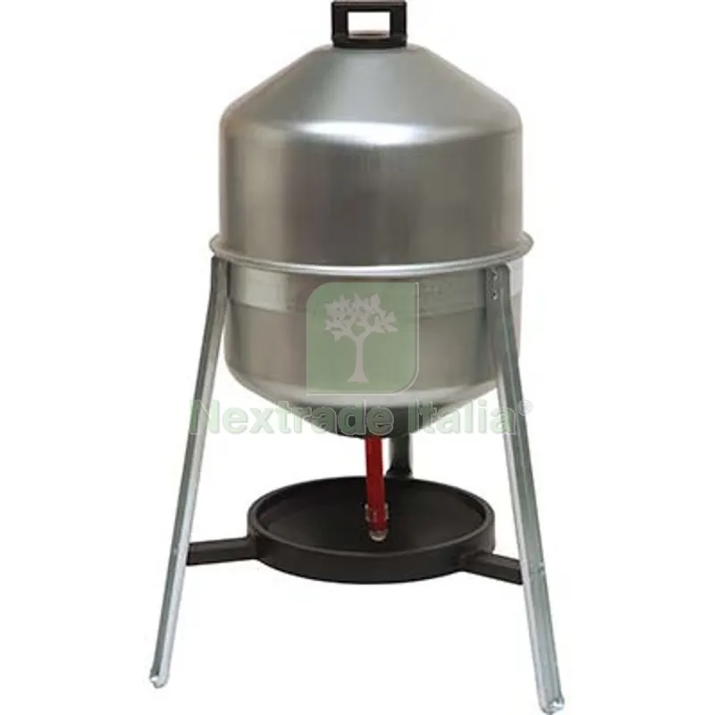 ABBEVERATOIO AVICOLI SU TRIPODE ZINCATO NEW CONTRO LT 30 CM 45x71 — Mangimi e alimentazione — rif. FERX.VIR1155235