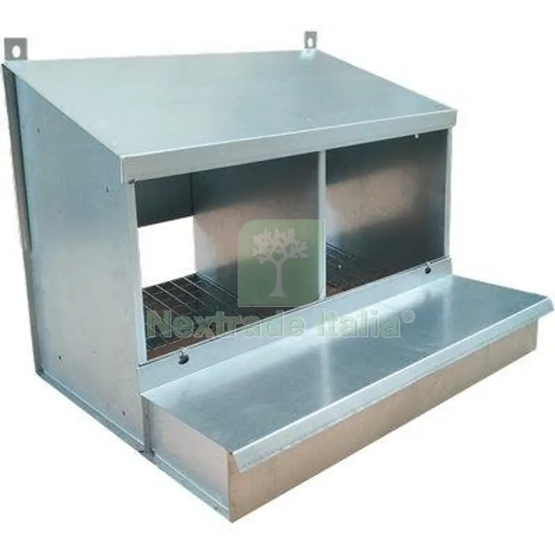 Nido x Galline Ovaiole 2 Posti CM 56X42 H.CM 42 CF=PZ 2 CM 56x42x42 Posti 2 — Attrezzi da giardino — rif. FERX.VIR1158141