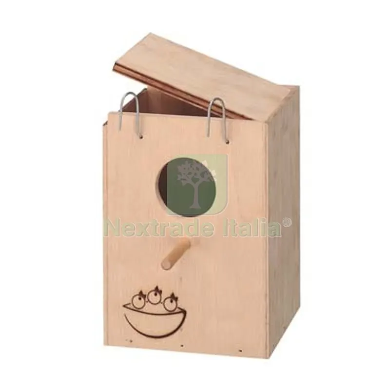6PZ Nido x Gabbia Uccelli Ferplast Legno CM 13X12 H.CM 17 CM 13x12x17 — Attrezzi da giardino — rif. FERX.VIR1163236