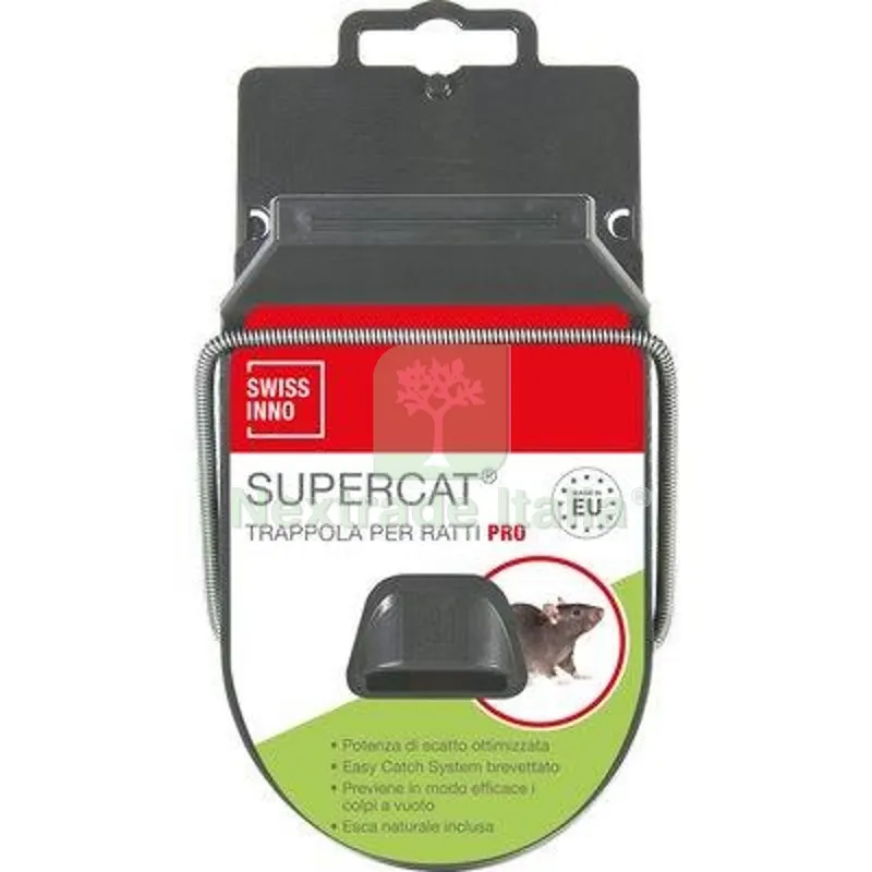 2PZ Trappola Topi Supercat Pro Maxi Swissinno Plastica CM 19 — Attrezzi da giardino — rif. FERX.VIR1166516 2PZ Trappola Topi Supercat Pro Maxi Swissinno Plastica CM 19 — Attrezzi da giardino — rif. FERX.VIR1166516